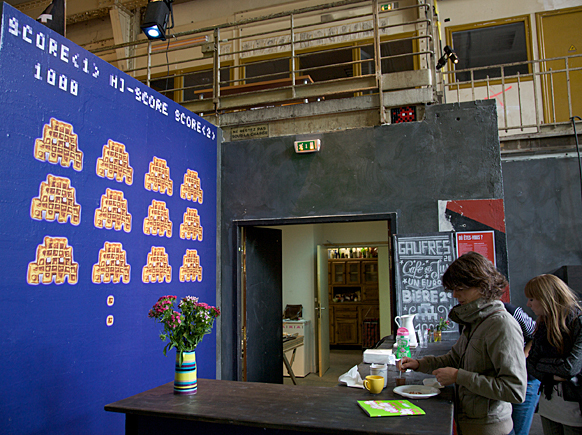 Invaderwafflestand